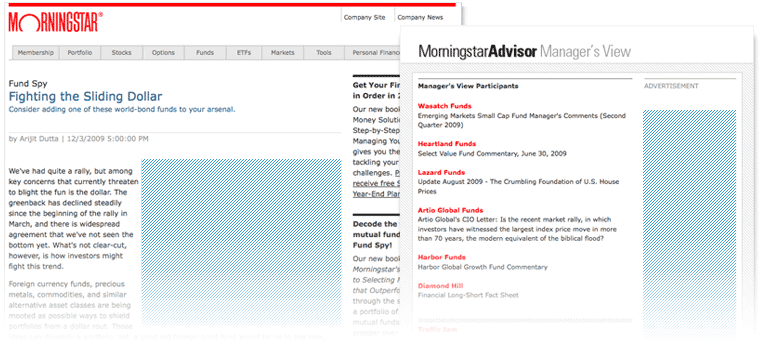 Morningstar eNewsletter Layout